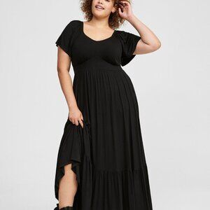 Torrid Flutter Sleeve Tiered Maxi Dress sz 2 NWT FREE GIFT WITH  PURCHASE!!!